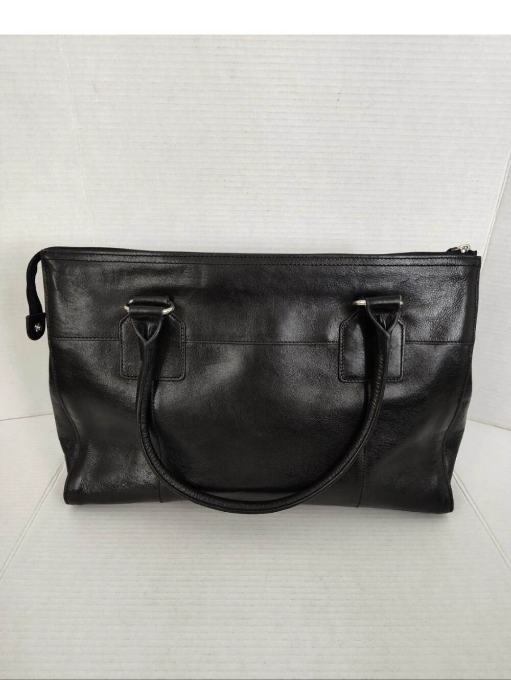 Wilsons Leather Black Laptop Briefcase Bag Business Organizer *No Shoulder Strap - Picture 2 of 11